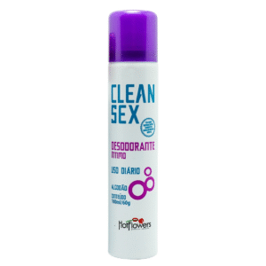 CLEAN SEX – DESODORANTE ÍNTIMO AEROSSOL ALGODÃO (100ml) | HOT FLOWERS