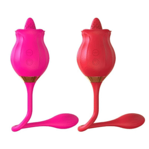 VIBRADOR ESTILO ROSA - LINGUA ESTIMULATORIA + CALADA BULLET - 10 VIBRAÇÕES