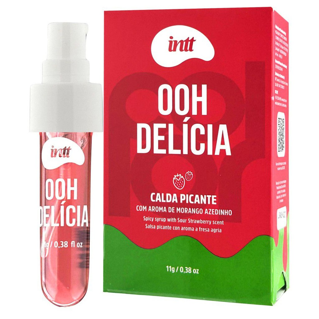 CALDA SABOR MORANGO INTT - EFEITO QUENTE E PICANTE