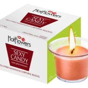 VELA AROMATICA CHOCOLATE COM MENTA - HOTFLOWERS