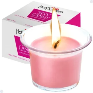 VELA AROMATICA MORANGO COM CHAMPANHE - HOTFLOWERS